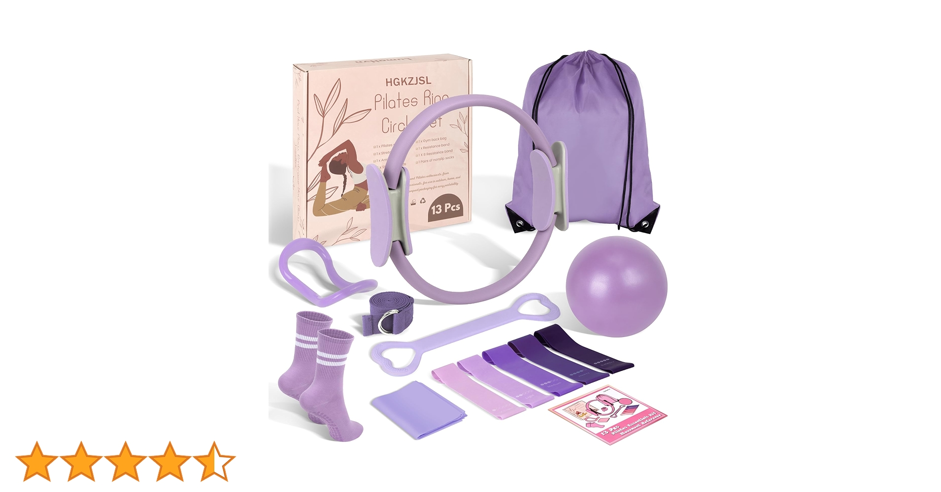 Amazon.co.jp: 女性用ホームピラティスエッセンシャルキット、ピンク